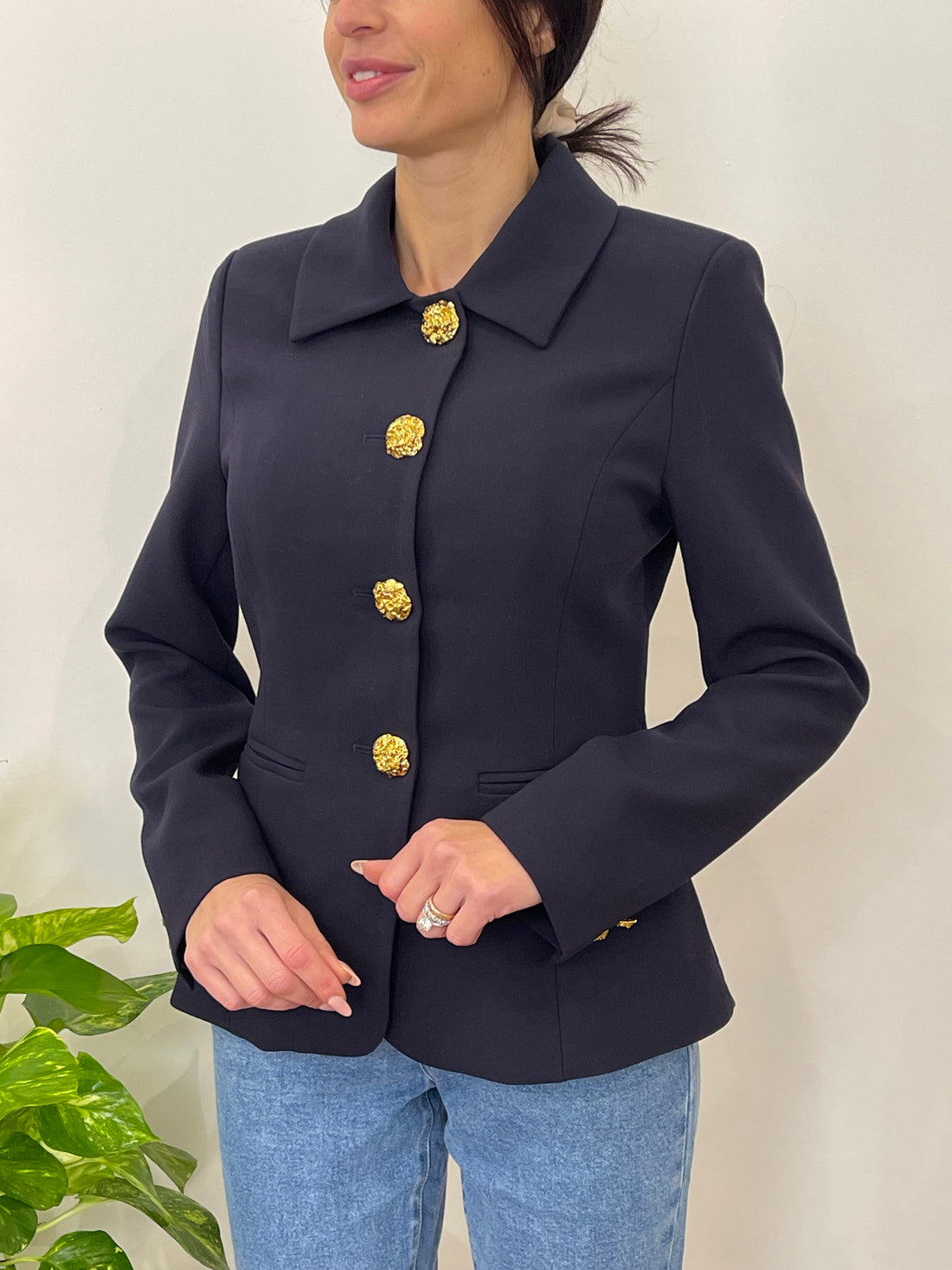 Blazer Rose Bottoni Oro