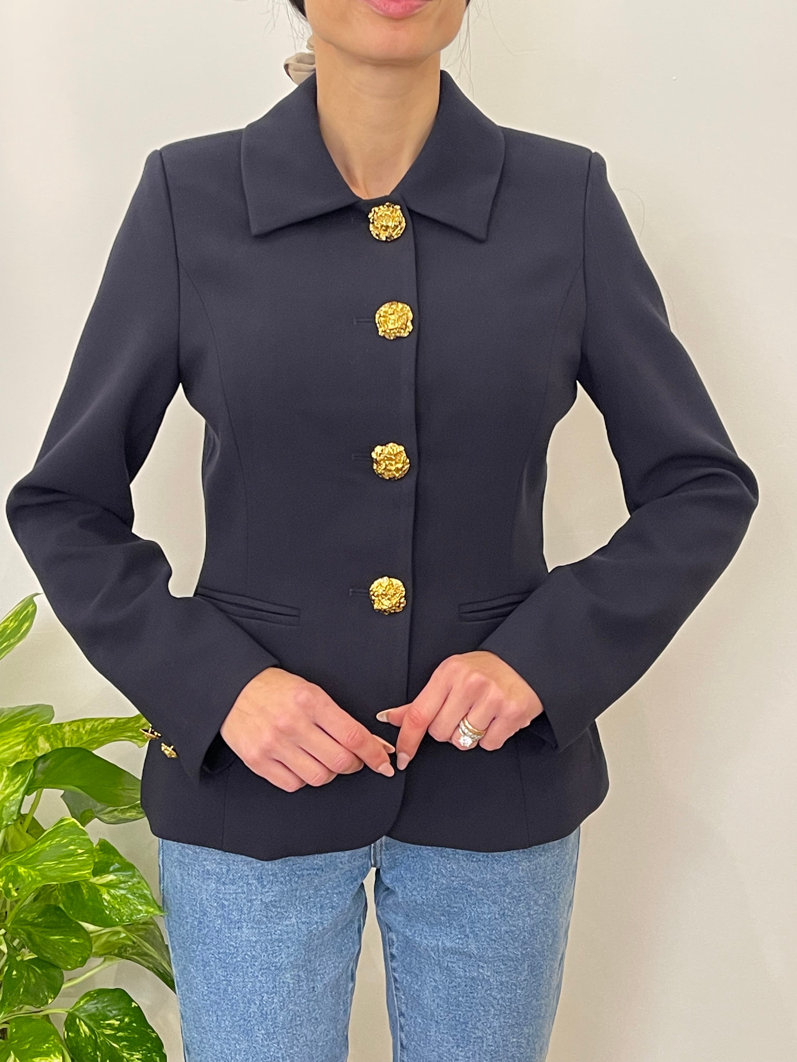 Blazer Rose Bottoni Oro