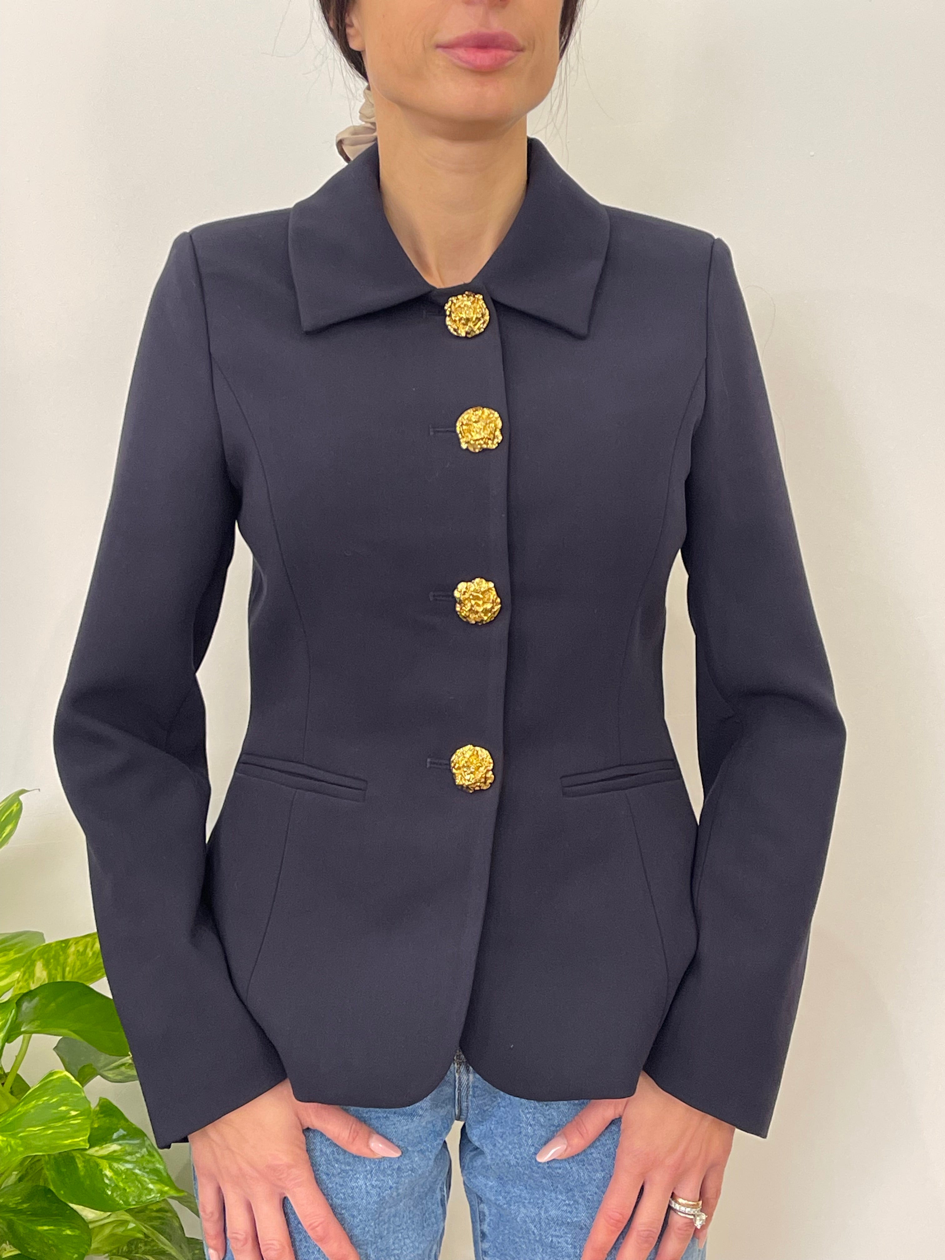 Blazer Rose Bottoni Oro