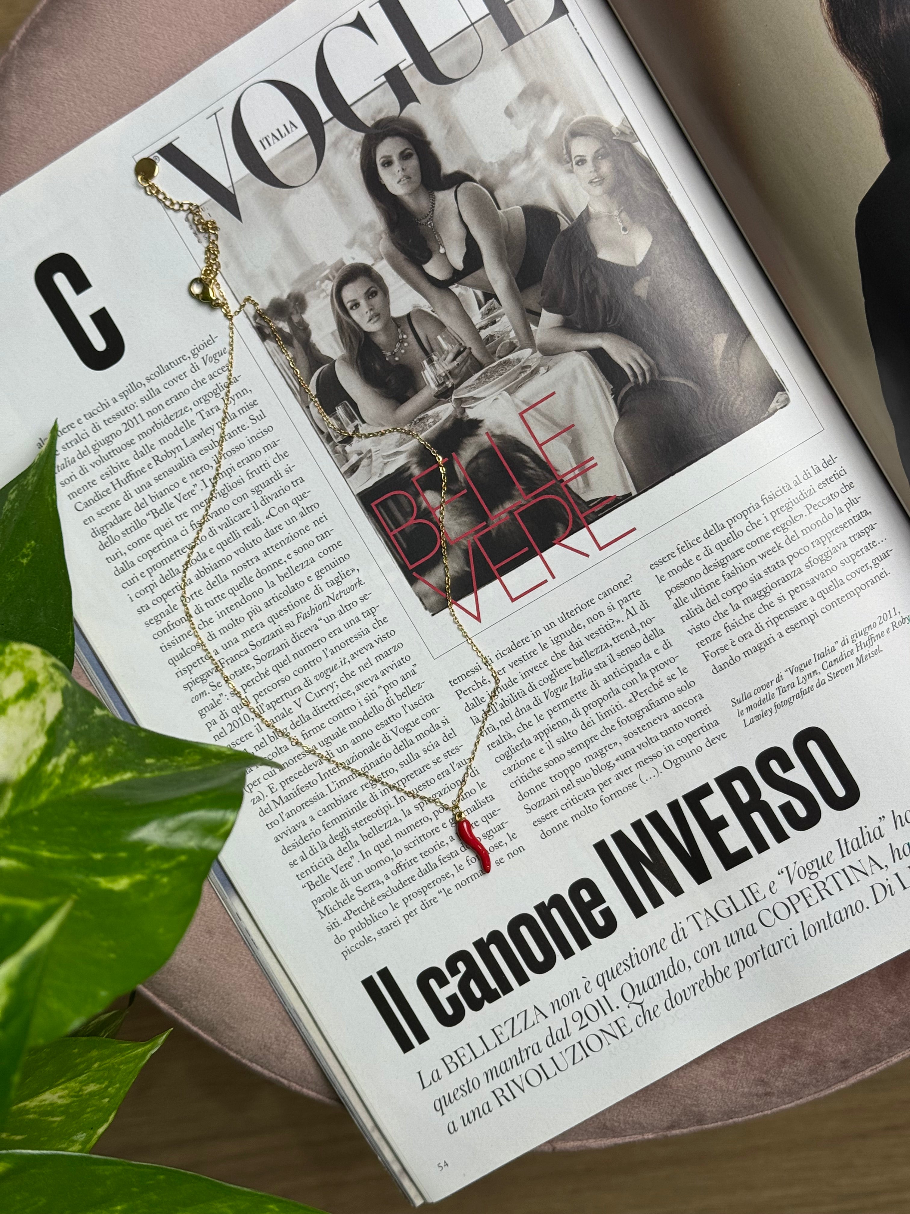 Collana Corno Rosso